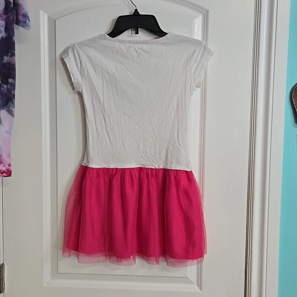 ☀️The Children's Place heart Graphic stripes mixed media dress medium